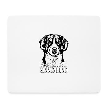 Entlebucher Sennenhund Portrait Hunde Wilsigns - Mousepad (Querformat) - Weiß - Vorne