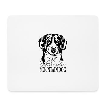 Entlebucher Mountain Dog Portrait Chiens Wilsigns - Tapis de souris (format paysage) - blanc - Devant
