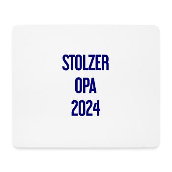 Stolzer Opa 2024 – Perfekt für frischgebackene Opa - Mousepad (Querformat) - Weiß - Vorne