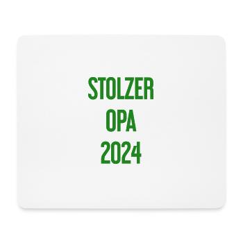 Stolzer Opa 2024 – Perfekt für frischgebackene Opa - Mousepad (Querformat) - Weiß - Vorne