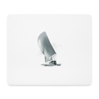 Segelboot - Mousepad (Querformat) - Weiß - Vorne