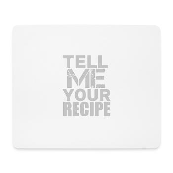 tell recipe - Mousepad (Querformat) - Weiß - Vorne