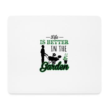 Hobby gardeners, fruit and vegetable gardeners - Mouse Pad (horizontal) - white - Front