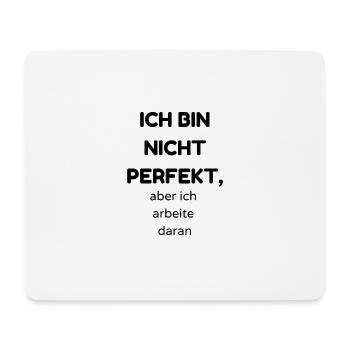 Perfekt - Mousepad (Querformat) - Weiß - Vorne