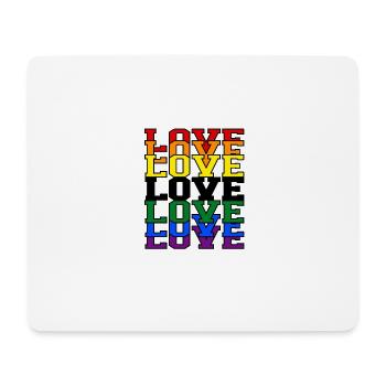 love - Mousepad (Querformat) - Weiß - Vorne