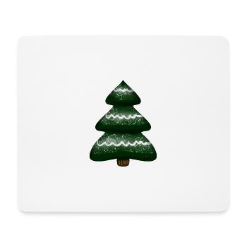 Arbre de Noël, Arbre de Noël, Arbre de Noël - Tapis de souris (format paysage) - blanc - Devant