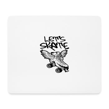 letsskate3 - Mousepad (Querformat) - Weiß - Vorne