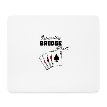 Bridge Offizielles Shirt - Mousepad (Querformat) - Weiß - Vorne
