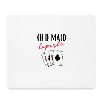 Vieille femme de ménage experte - Tapis de souris (format paysage) - blanc - Devant