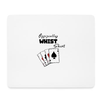 Chemise officielle Whist - Tapis de souris (format paysage) - blanc - Devant