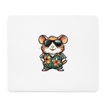 Hamster Cool Summer - Mouse Pad (horizontal) - white - Front