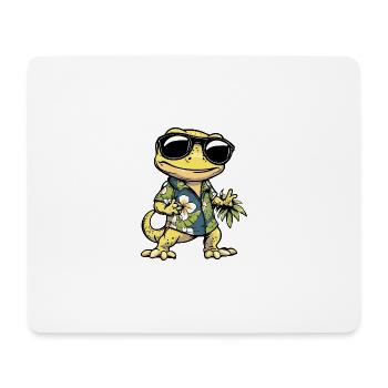 Lizard Comic Cool Summer - Mouse Pad (horizontal) - white - Front