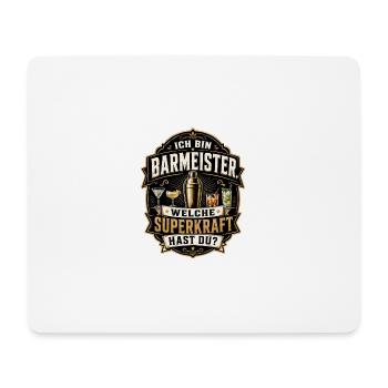 Ich bin Barmeister – Welche Superkraft hast du? - Mousepad (Querformat) - Weiß - Vorne