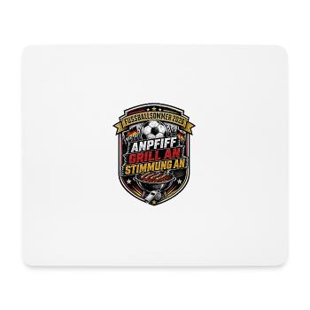 Sommermärchen Fußball Anpfiff Grill - Mousepad (Querformat) - Weiß - Vorne