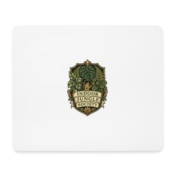 Indoor Jungle Society – Zimmerpflanzen Club - Mousepad (Querformat) - Weiß - Vorne