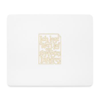 Innere Werte - Mousepad (Querformat) - Weiß - Vorne
