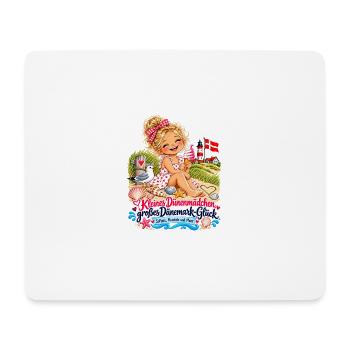 Dünenmädchen Dänemark-Glück - Mousepad (Querformat) - Weiß - Vorne