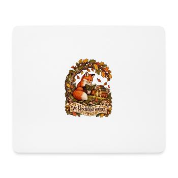 Wo Geschichten wachsen - Mousepad (Querformat) - Weiß - Vorne