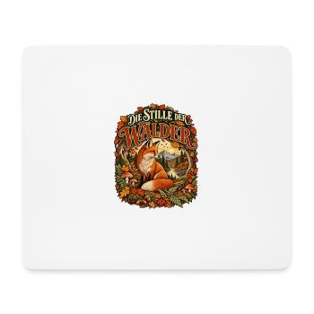 Die Stille der Wälder - Mousepad (Querformat) - Weiß - Vorne