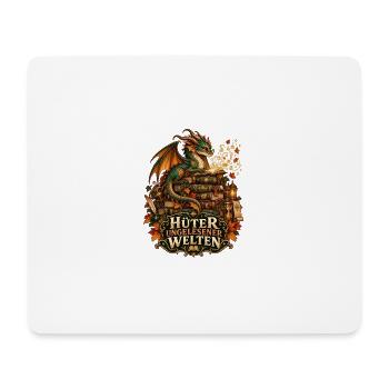 Hüter ungelesener Welten - Mousepad (Querformat) - Weiß - Vorne