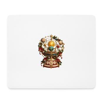 Weihnachtshimmlische Orrery - Mousepad (Querformat) - Weiß - Vorne