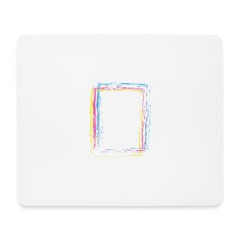 Frame Pattern Drawing - Mouse Pad (horizontal) - white - Front