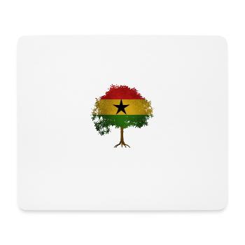 Ghana Ghanaer Flagge Stolz Stern Baum I Geschenk - Mousepad (Querformat) - Weiß - Vorne