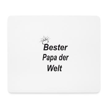 Bester Papa der Welt - Mousepad (Querformat) - Weiß - Vorne