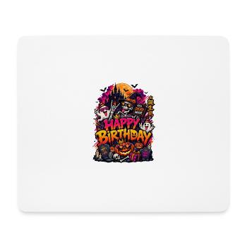 Happy Birthday Halloween Bash - Mousepad (Querformat) - Weiß - Vorne
