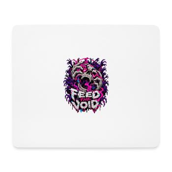 Füttere die Leere Schädelflammen - Mousepad (Querformat) - Weiß - Vorne