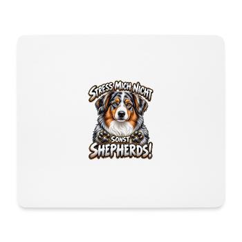 Australian Shepherd  - Mousepad (Querformat) - Weiß - Vorne