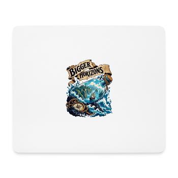 Größere Horizonte - Mousepad (Querformat) - Weiß - Vorne