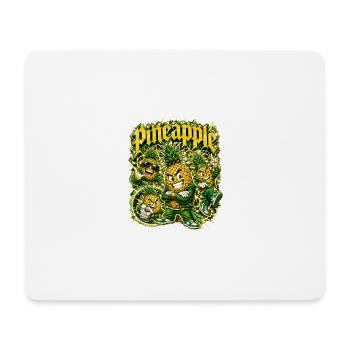 Ananas - Mousepad (Querformat) - Weiß - Vorne