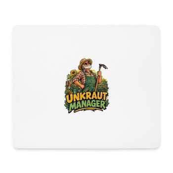 Unkraut Manager Gartenmanager humorvoll  - Mousepad (Querformat) - Weiß - Vorne