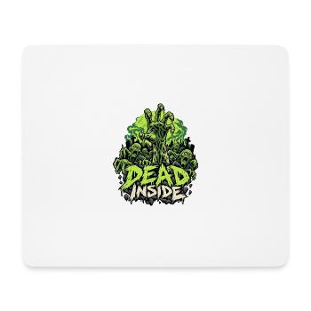 Zombie Hand Dead Inside - Mousepad (Querformat) - Weiß - Vorne