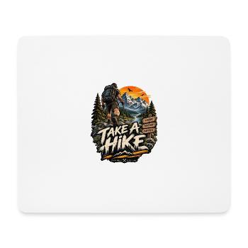 Take A Wander – Bergabenteuer - Mousepad (Querformat) - Weiß - Vorne