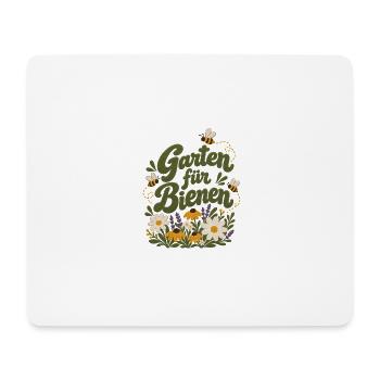 Garten für Bienen Naturliebhaber - Mousepad (Querformat) - Weiß - Vorne
