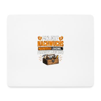 Projekt Nachwuchs Loading – Fertigstellung 2027 - Mousepad (Querformat) - Weiß - Vorne