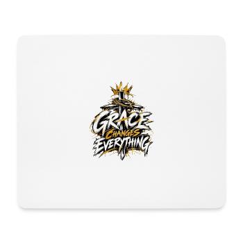 Grace Changes Everything - Mousepad (Querformat) - Weiß - Vorne