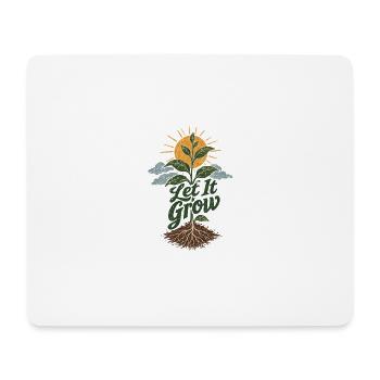 Let It Grow Gärtner  - Mousepad (Querformat) - Weiß - Vorne