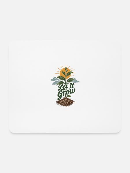 Let It Grow Gärtner - Mousepad (Querformat) - Weiß