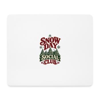 Snow Day Sozialclub - Mousepad (Querformat) - Weiß - Vorne