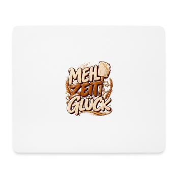 Backliebe Mehlzeit Glück Geschenk für Backen - Mousepad (Querformat) - Weiß - Vorne