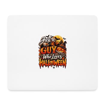 Just a Guy Who Loves Halloween - Mousepad (Querformat) - Weiß - Vorne