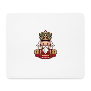 Nussknacker Goldknöpfe - Mousepad (Querformat) - Weiß - Vorne