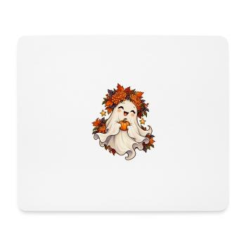 Geist mit Blumenkranz - Mousepad (Querformat) - Weiß - Vorne