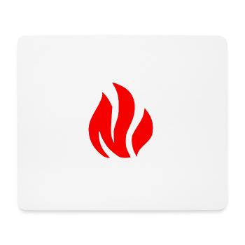 Fire Flames - Mouse Pad (horizontal) - white - Front