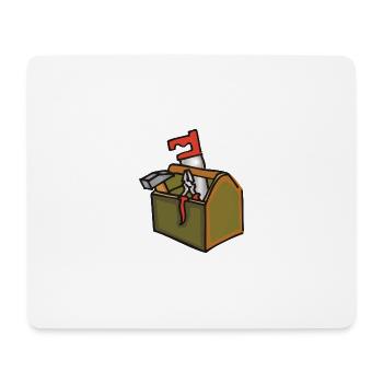 boîte à outils - Tapis de souris (format paysage) - blanc - Devant