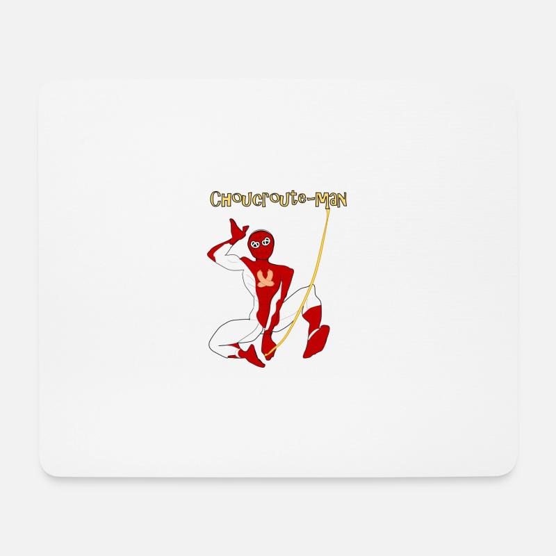 Elsässer Sauerkrautmann - Mousepad (Querformat) - Weiß