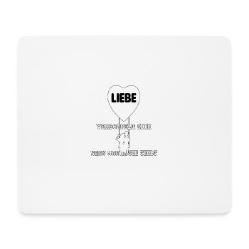 Liebe verdoppeln Valentinstag Herz - Mousepad (Querformat) - Weiß - Vorne